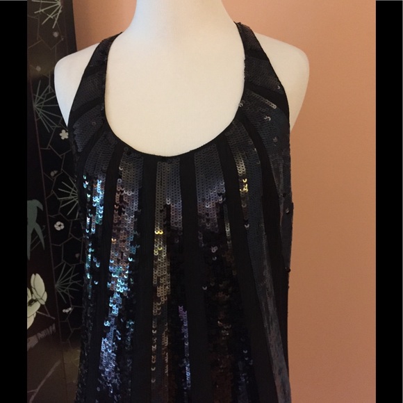 Juicy Couture All Silk Sequin Starburst Mini Dress - Picture 2 of 8